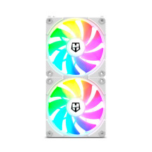 foto de VENTILADOR CAJA NOX HUMMER EASYLINK ARGB FANS KIT BLANCOS