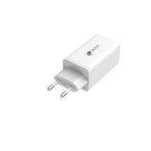 foto de LEOTEC CARGADOR 65W GaN CARGA RAPIDA 2 USB TIPO-C PD 1 USB-A BLANCO