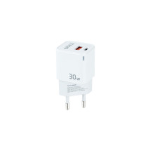 foto de CARGADOR DE PARED TOOQ GAN USB-C PD USB-A QC 30W