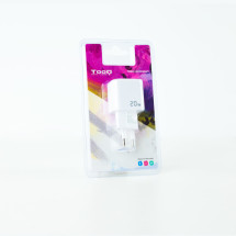 foto de CARGADOR DE PARED TOOQ USB-C PD USB-A QC 20W