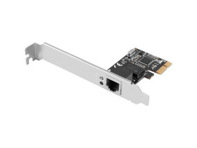 foto de TARJETA RED LANBERG ETHERNET RJ45 PCI-E 1 PUERTO GIGABIT LP