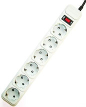 foto de REGLETA GEMBIRD 6 ENCHUFES, PROTECTOR CONTRA SOBRETENSIONES, 10 PIES