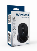 foto de RATON GEMBIRD OPTICO 6 BOTONES NEGRO RF INALAMBRICO PILAS