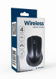 foto de RATON GEMBIRD OPTICO 4 BOTONES NEGRO RF INALAMBRICO PILAS