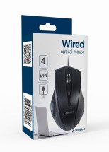 foto de RATON GEMBIRD MUS-4B-02 OPTICO NEGRO USB