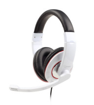 foto de AURICULARES GEMBIRD MHS-001-GW BLANCO BRILLANTE MICROFONO ALAMBRICO 3.5MM