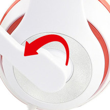 foto de AURICULARES GEMBIRD MHS-03-WTRD BLANCO ROJO MICROFONO ALAMBRICO 3.5MM