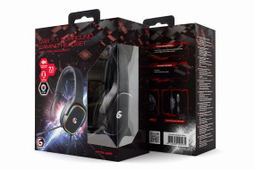 foto de AURICULARES GEMBIRD USB 7.1 SURROUND PARA JUEGOS CON RETROILUMINACION RGB