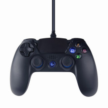 foto de MANDO DE JUEGO GEMBIRD CON VIBRACION CON CABLE PARA PLAYSTATION 4 O PC, NEGRO