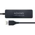 foto de HUB AISENS USB 2.0 TIPO A M-4XTIPO A H NEGRO 30CM