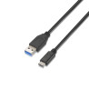 foto de CABLE AISENS USB 3.1 GEN2 10GBPS 3A TIPO USB-C M-A M NEGRO 1.0M