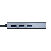 foto de CONVERSOR AISENS USB3.1 GEN1 USB-C ETHERNET GIGABIT 3xUSB3.0 15CM