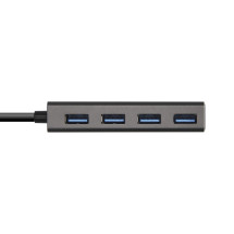 foto de HUB AISENS USB 3.1 USB-C USB-C M-4xTIPO A H GRIS 15CM