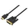 foto de CABLE AISENS DVI A HDMI DVI18 1 M-HDMI A M NEGRO 1.8M