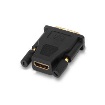 foto de ADAPTADOR AISENS DVI A HDMI 24 1 M-HDMI A H ORO NEGRO