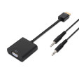 foto de CONVERSOR AISENS HDMI A/M-SVGA/H+JACK 3.5/H NEGRO 10CM+1.0M