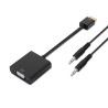 foto de CONVERSOR AISENS HDMI A/M-SVGA/H+JACK 3.5/H NEGRO 10CM+1.0M