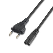 foto de CABLE ALIMENTACION AISENS FORMA 8 CEE7 16 M-C7 H NEGRO 1.5M