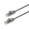 foto de CABLE RED AISENS LATIGUILLO RJ45 LSZH CAT.6A UTP AWG24 25CM GRIS