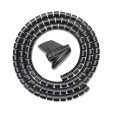 foto de ORGANIZADOR CABLE AISENS EN ESPIRAL 25MM NEGRO 1.0M