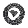 foto de ORGANIZADOR CABLE AISENS EN ESPIRAL 25MM NEGRO 1.0M