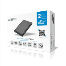 foto de CAJA EXTERNA 2 5 AISENS ASE-2525B 9.5MM SATA A USB 3.0 USB3.1 GEN1 NEGRA