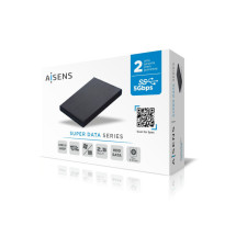 foto de CAJA EXTERNA 2 5 AISENS ASE-2530B 9.5MM SATA A USB 3.0 USB3.1 GEN1 NEGRA