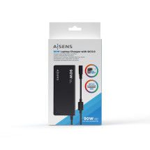 foto de CARGADOR AISENS 90W AUTOMATICO UNI. PORTATIL 12 CONECTORES USB-A QC3.0 NEGRO