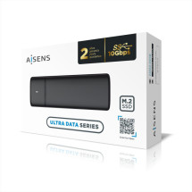 foto de CAJA EXTERNA AISENS M.2 NGFF ASM2-001B SATA NVME A USB3.1 GEN2 NEGRA
