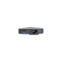 foto de HUB AISENS 9 EN 1 USB-C DOCK HDMI RJ45 3xUSB PD AUDIO SD MICRO SD GRIS 15CM