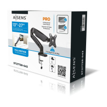 foto de SOPORTE MONITOR AISENS CONTRAPESO GIRATORIO INCLINABLE 1 BRZ 9KG 13-32 NEGRO