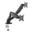 SOPORTE MONITOR AISENS CONTRAPESO GIRATORIO INCLINABLE 2 BRZ 9KG 13-32 NEGRO