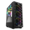 foto de CAJA ATX SHARKOON RGB HEX 2XUSB3.0 SIN FUENTE NEGRO