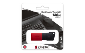 foto de MEMORIA USB 3.2 KINGSTON 128GB DATATRAVELER EXODIA M NEGRO