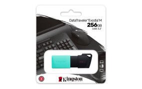 foto de MEMORIA USB 3.2 KINGSTON 256GB DATATRAVELER EXODIA M NEGRO