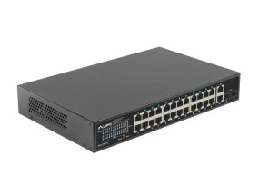 foto de SWITCH LANBERG 24 PTOS 1GB POE+/2X SFP 2X GBIT ETHERNET 250W RACK 19