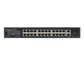 foto de SWITCH LANBERG 24 PTOS 1GB POE+/2X SFP 2X GBIT ETHERNET 250W RACK 19