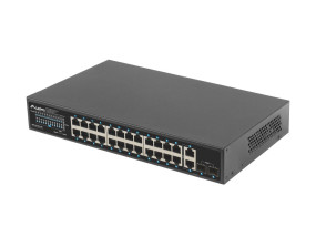 foto de SWITCH LANBERG 24 PTOS 1GB POE+/2X SFP 2X GBIT ETHERNET 360W RACK 19