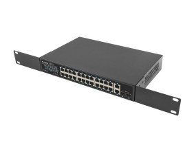 foto de SWITCH LANBERG 24 PTOS 1GB POE+/2X SFP 2X GBIT ETHERNET 360W RACK 19