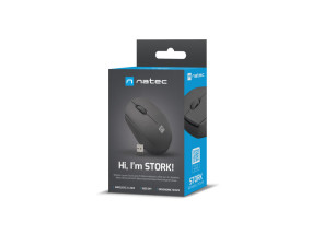 foto de RATON NATEC STORK OPTICO 1600 DPI NEGRO RF INALAMBRICO PILAS