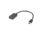 foto de ADAPTADOR LANBERG OTG USB-C(M) A USB-A 2.0 (H) 15 CM NEGRO
