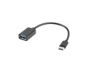 foto de ADAPTADOR LANBERG OTG USB-C(M) A USB-A 2.0 (H) 15 CM NEGRO