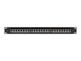 foto de PATCH PANEL LANBERG 24 PUERTOS 1U 19” CAT.7 FTP NEGRO