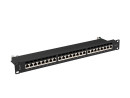 foto de PATCH PANEL LANBERG 24 PUERTOS 1U 19” CAT.7 FTP NEGRO