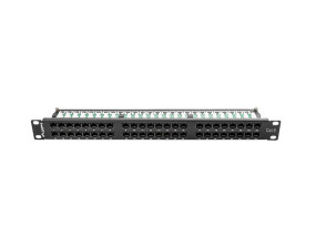 foto de PATCH PANEL LANBERG 48 PUERTOS 1U 19” CAT.6 NEGRO