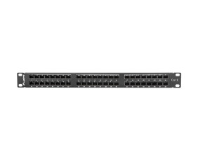 foto de PATCH PANEL LANBERG 48 PUERTOS 1U 19” CAT.6 NEGRO