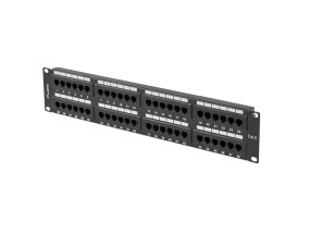 foto de PATCH PANEL LANBERG 48 PUERTOS 2U 19” CAT.6 NEGRO