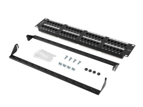 foto de PATCH PANEL LANBERG 48 PUERTOS 2U 19” CAT.6 NEGRO