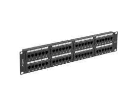 foto de PATCH PANEL LANBERG 48 PUERTOS 2U 19” CAT.6 NEGRO