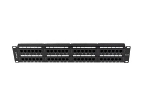 foto de PATCH PANEL LANBERG 48 PUERTOS 2U 19” CAT.6 NEGRO